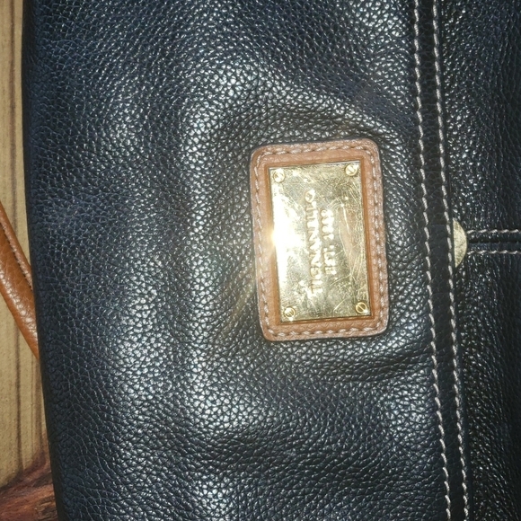 Tignanello black/brown crossbody and handbag - Picture 2 of 10